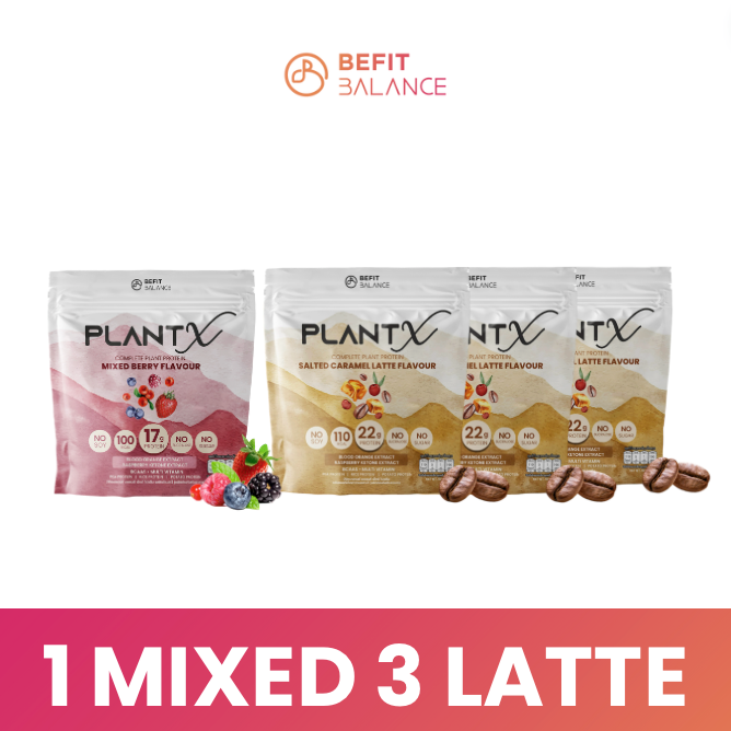 Value Set - 4 Plant-X + FREE Be Fit Shaker