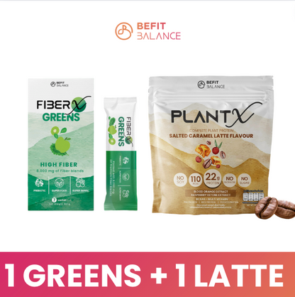 Bundle Set - FIBER X 1กล่อง / Plant X โปรตีนพืช 1 ถุง Set meal replacement