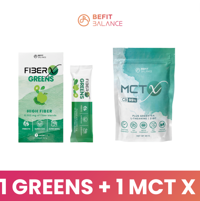 Bundle Set - Fiber-X + MCT-X Set ดูแลระดับน้ำตาลในเลือด