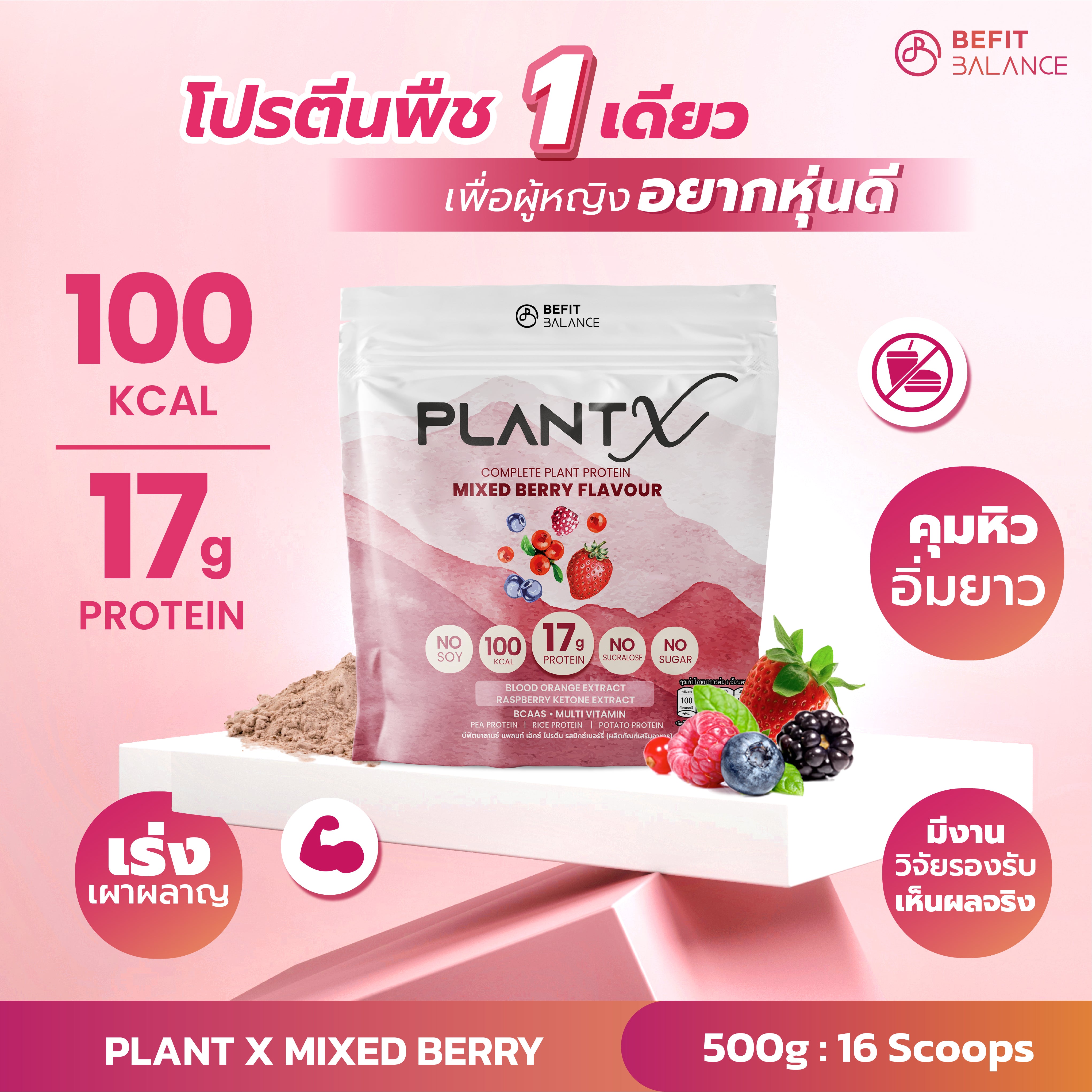 Bundle Set - FIBER X 1กล่อง / Plant X โปรตีนพืช 1 ถุง Set meal replacement