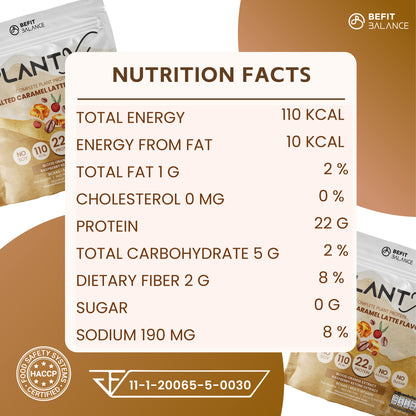 Plant-X Salted Caramel Latte 500 g โปรตีนพืช คุมหิว ลึกถึงฮอร์โมน