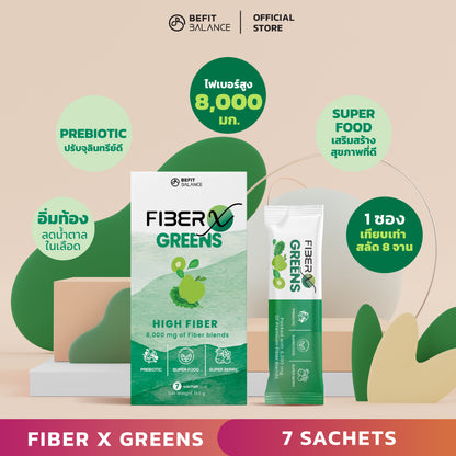 Bundle Set - FIBER X 1กล่อง / Plant X โปรตีนพืช 1 ถุง Set meal replacement