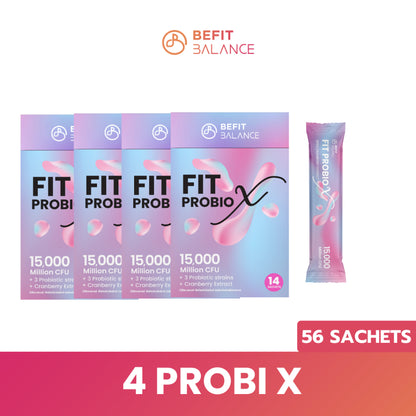 FITPROBIO X 14 SACHETS โพรไบโอติกส์ Probiotic สำหรับผู้หญิง ปรับสมดุลลำไส้ ลดไขมัน ดูแลจุดซ่อนเร้น