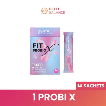 FITPROBIO X 14 SACHETS โพรไบโอติกส์ Probiotic สำหรับผู้หญิง ปรับสมดุลลำไส้ ลดไขมัน ดูแลจุดซ่อนเร้น